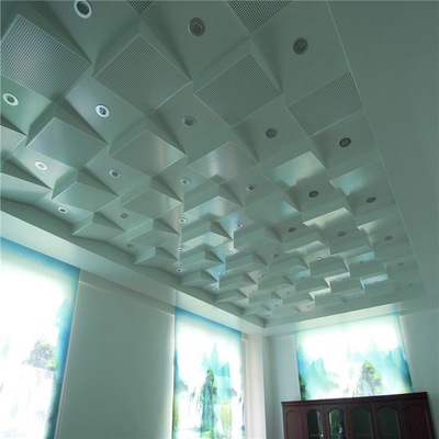 3 밀리미터 두꺼운 금속 천장 디자인 알루미늄 강당 천장 디자인