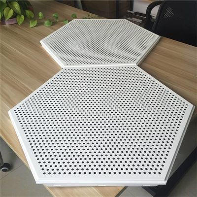 6 각형인 중단 알루미늄 금속판 천장