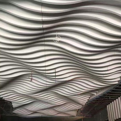 청각적인 천장 금속 건물 정면 알루미늄 배플 파 천장
