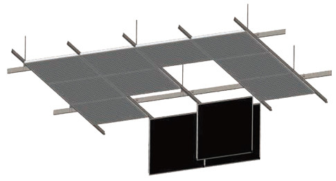 분해되도록 쉽게 하이트 메트로 스테이션 알루미늄 훅 단자 천장 25 밀리미터