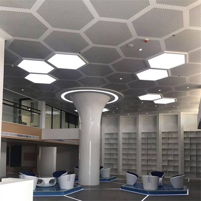 컨벤션 센터를 위한 천장 0.7 밀리미터 두께에서 알루미늄 6 각형 클립