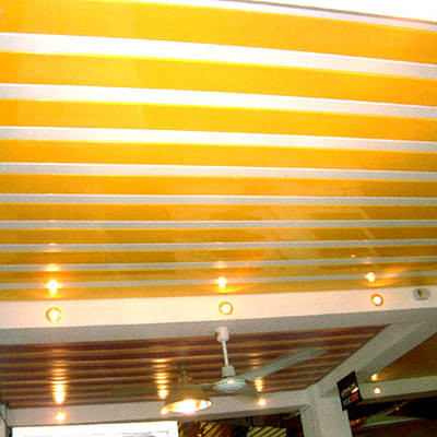 컨벤션 센터 벽면 장식물을 위한 300x3000mm 알루미늄 H-스트립 천장