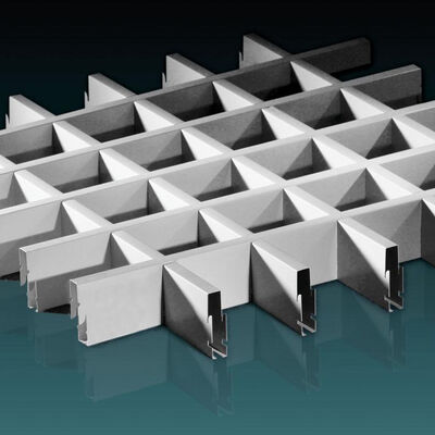 250mm 단순 설치 격자 알루미늄 천장 타일