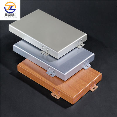 Pvdf 코팅 알루미늄 캐비닛 외관 금속 벽 천 2.0mm 2.5mm 3.0mm